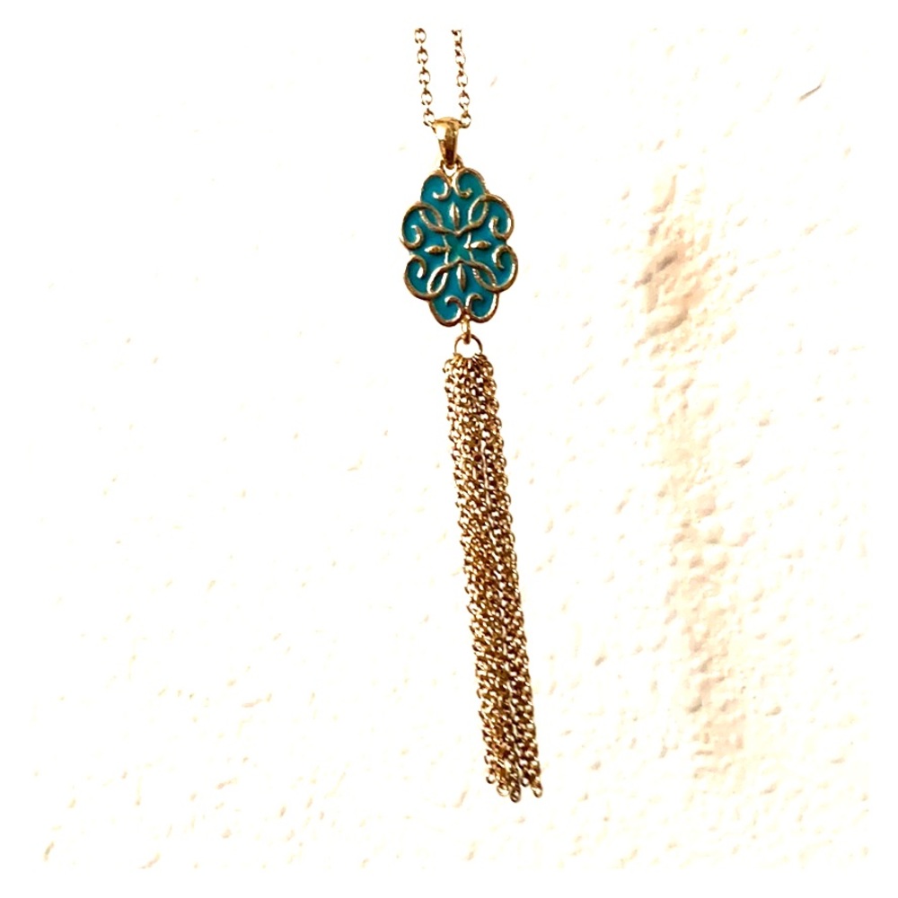 Long tassel necklace